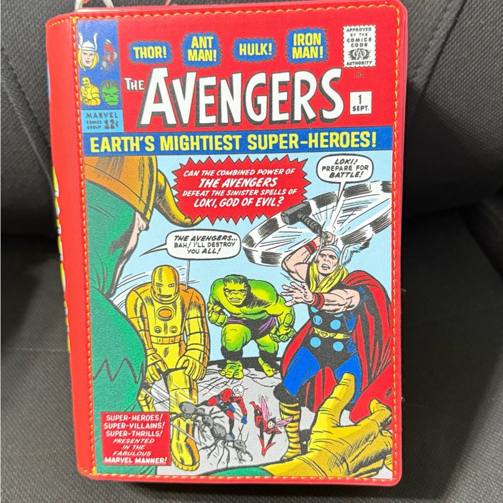 Loungefly Disney Marvel Avengers Comic Book Style Crossbody Bag Purse